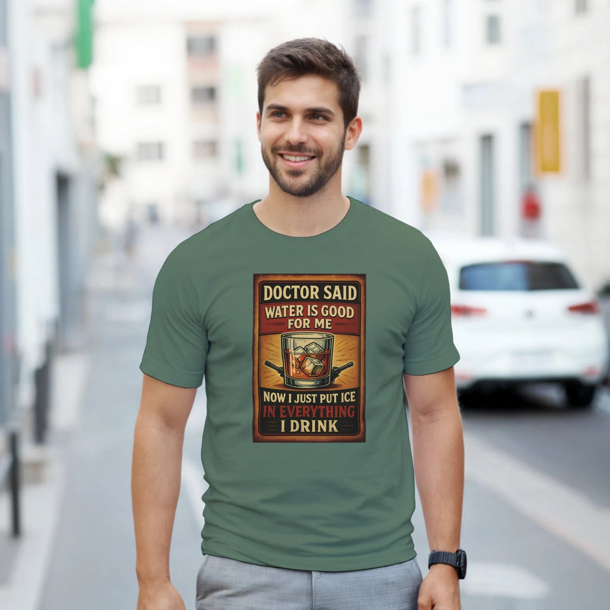 Doctor Said Water Is Good For Me T-Shirt – Classic Fit Heavyweight Cotton Tee - Authentic Patriot