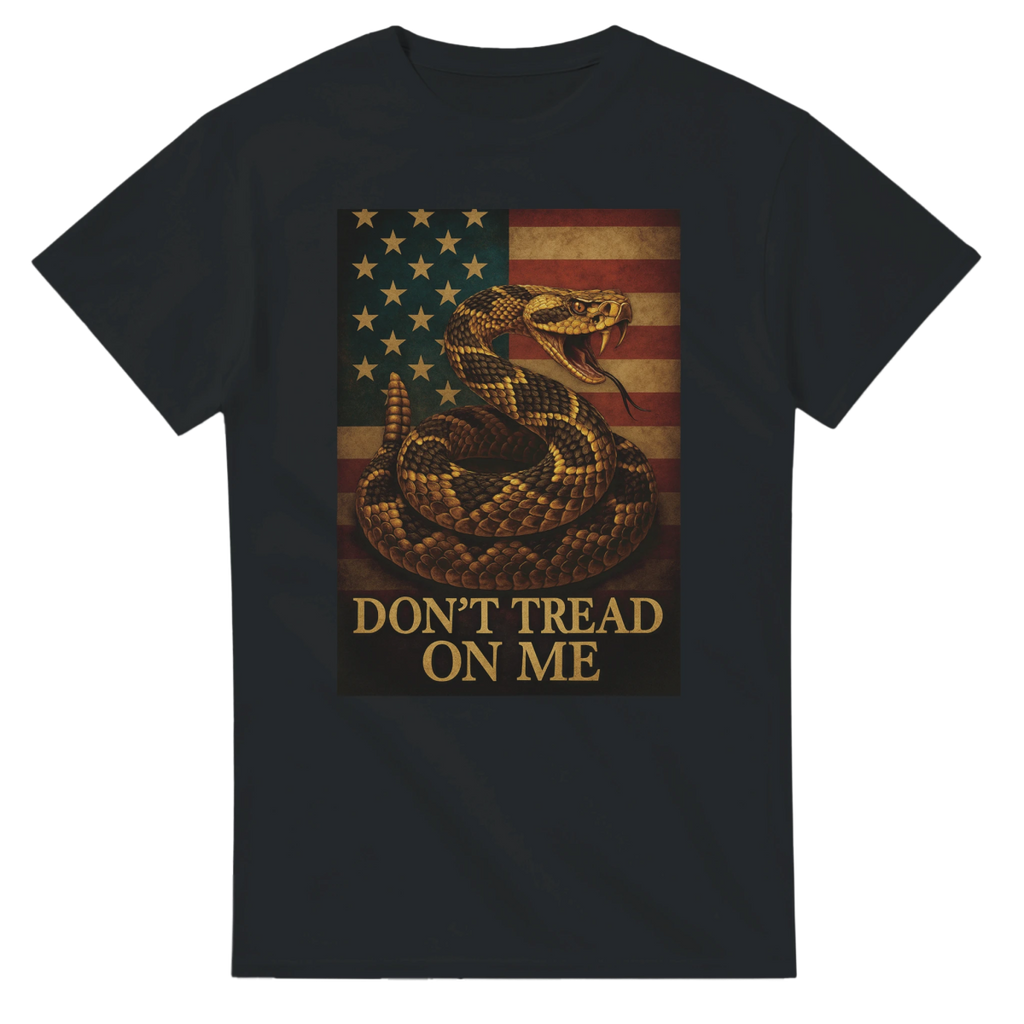 Don't Tread On Me Cotton T-Shirt – Classic Fit & Durable Design - Authentic Patriot