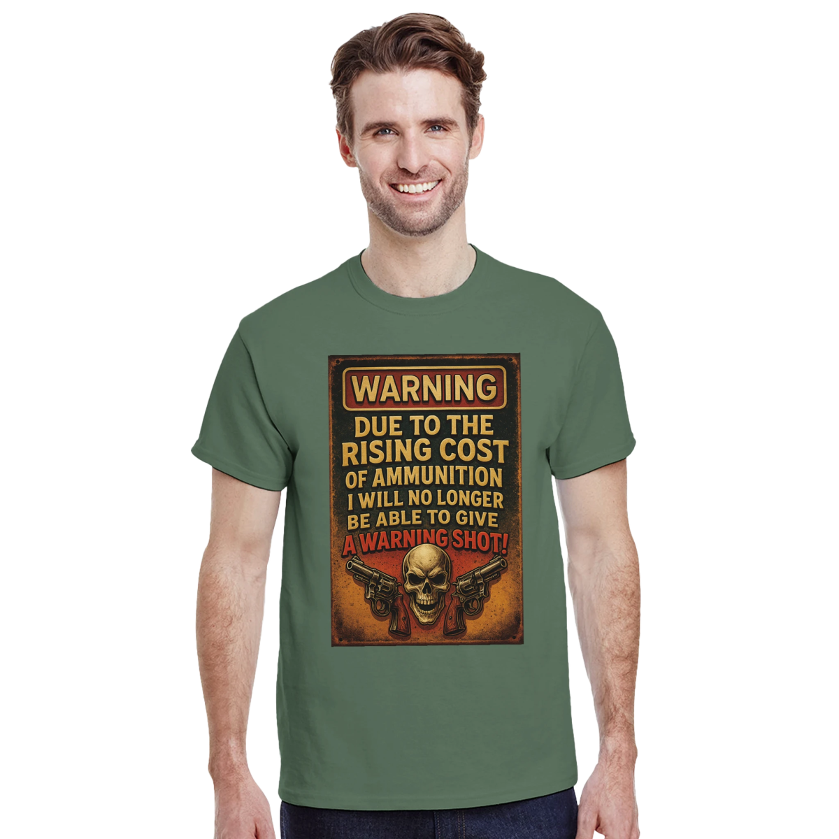 Due To The Rising Cost Of Ammo Heavyweight Cotton T-Shirt – Classic Fit Design - Authentic Patriot