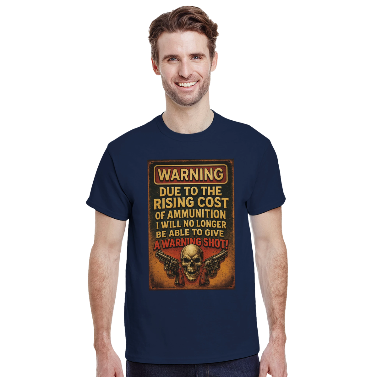 Due To The Rising Cost Of Ammo Heavyweight Cotton T-Shirt – Classic Fit Design - Authentic Patriot