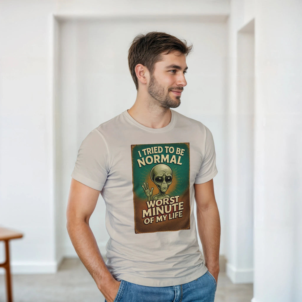 Funny I Tried To Be Normal T-Shirt – Classic Fit Heavyweight Cotton Tee - Authentic Patriot