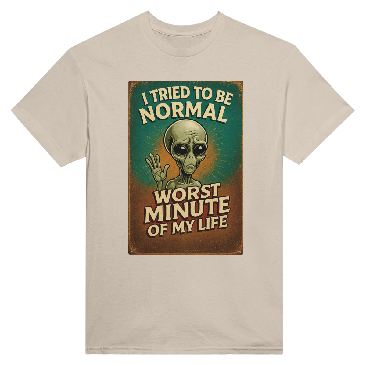 Funny I Tried To Be Normal T-Shirt – Classic Fit Heavyweight Cotton Tee - Authentic Patriot