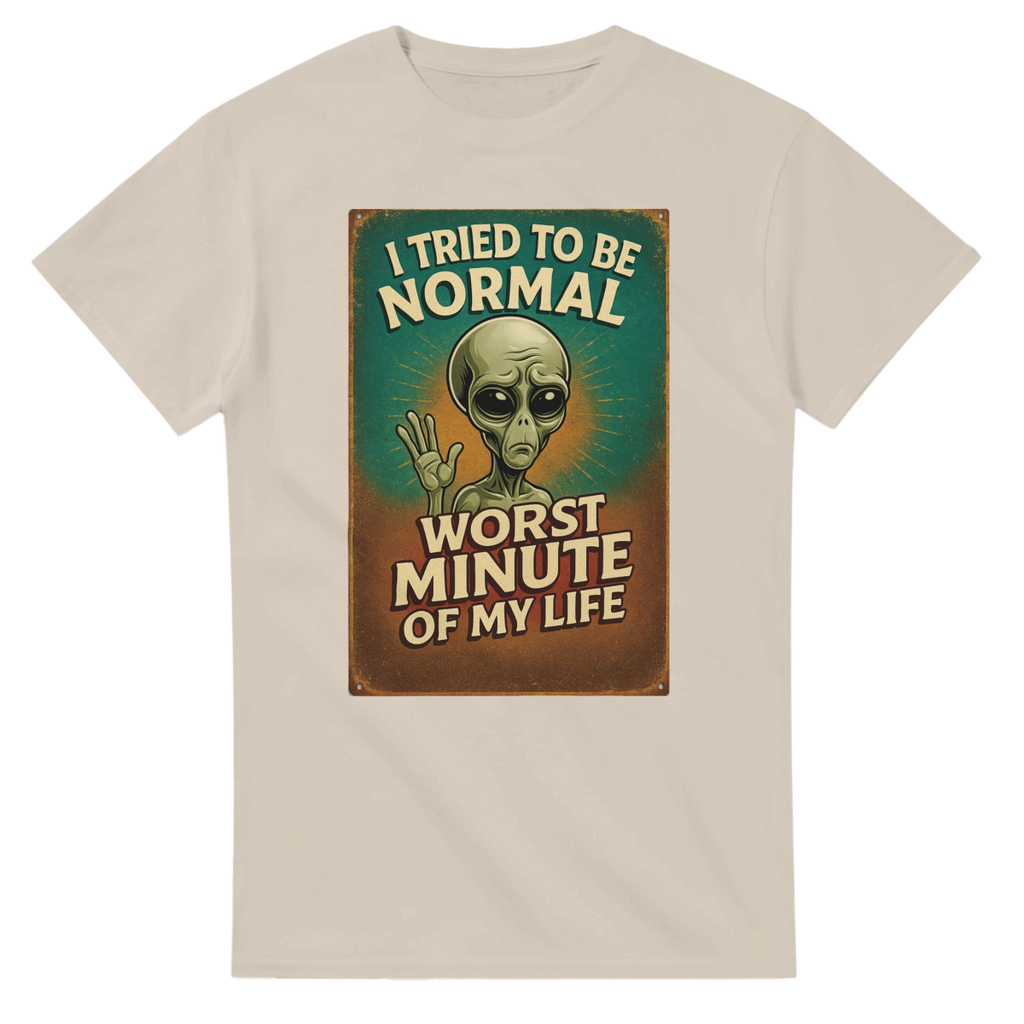 Funny I Tried To Be Normal T-Shirt – Classic Fit Heavyweight Cotton Tee - Authentic Patriot