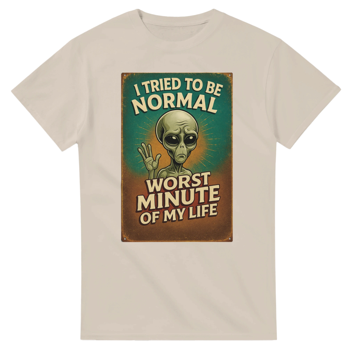 Funny I Tried To Be Normal T-Shirt – Classic Fit Heavyweight Cotton Tee - Authentic Patriot