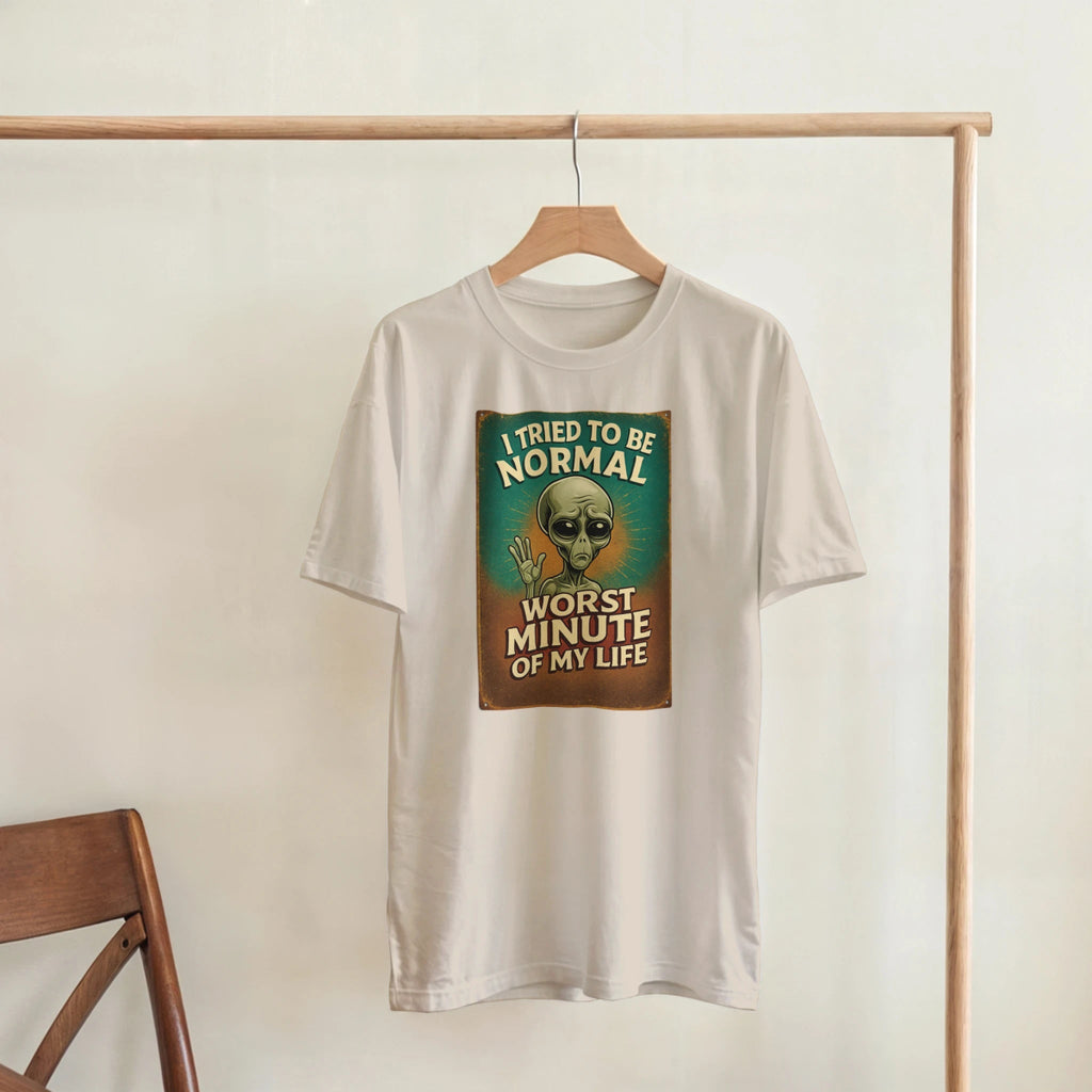 Funny I Tried To Be Normal T-Shirt – Classic Fit Heavyweight Cotton Tee - Authentic Patriot