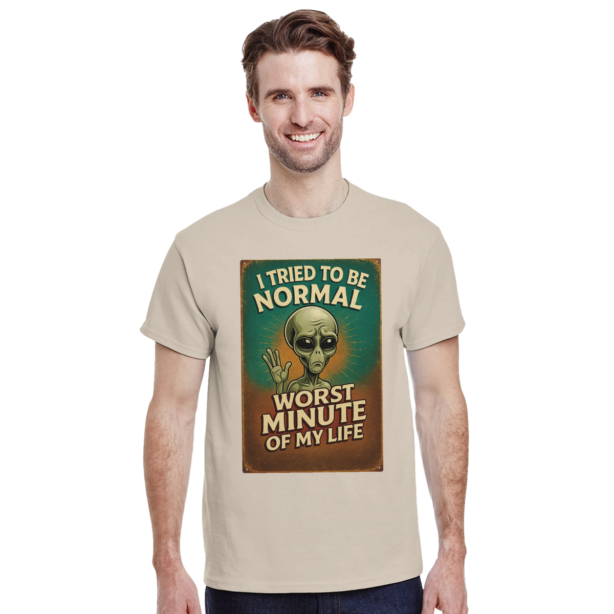 Funny I Tried To Be Normal T-Shirt – Classic Fit Heavyweight Cotton Tee - Authentic Patriot