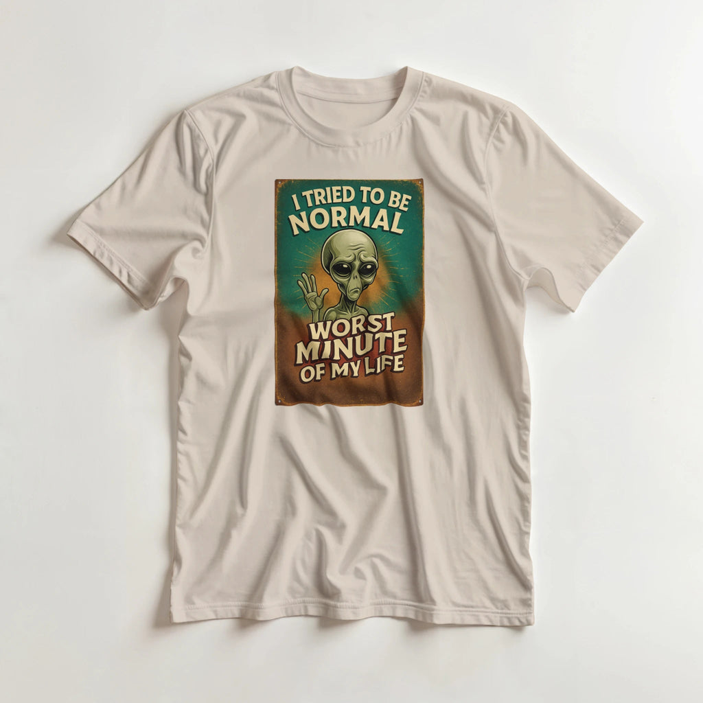 Funny I Tried To Be Normal T-Shirt – Classic Fit Heavyweight Cotton Tee - Authentic Patriot