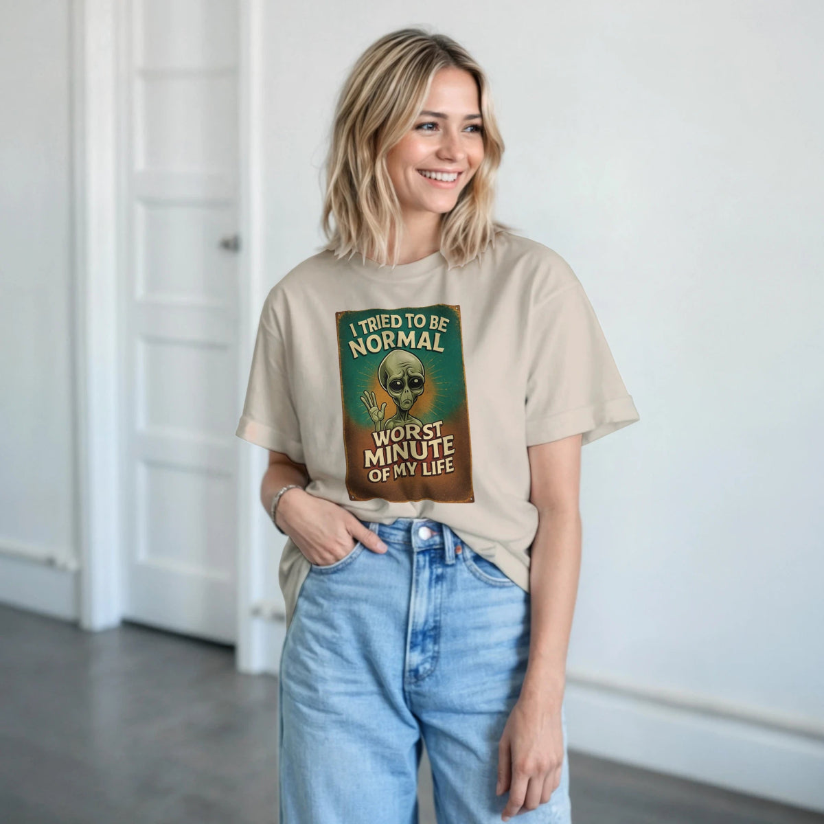 Funny I Tried To Be Normal T-Shirt – Classic Fit Heavyweight Cotton Tee - Authentic Patriot