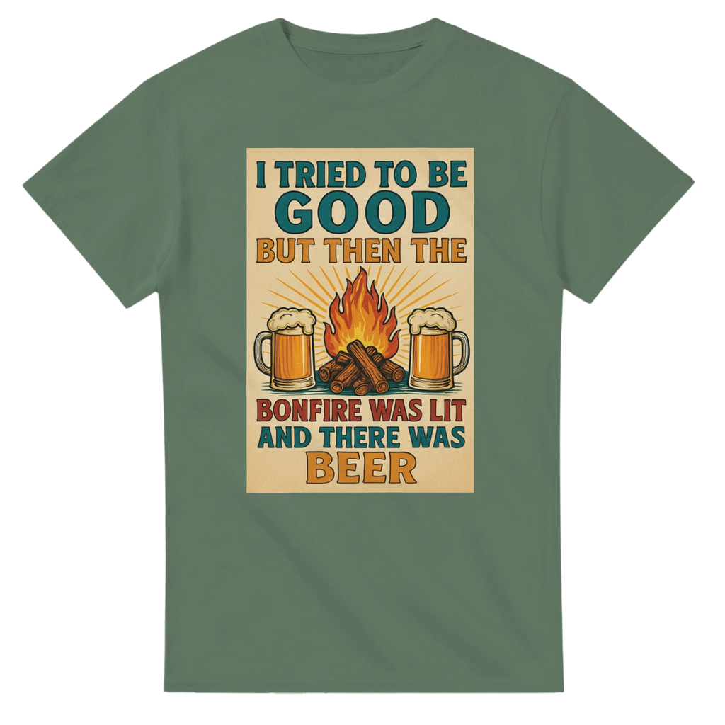 I Tried To Be Good Heavyweight Cotton T-Shirt – Classic Fit Casual Wear - Authentic Patriot