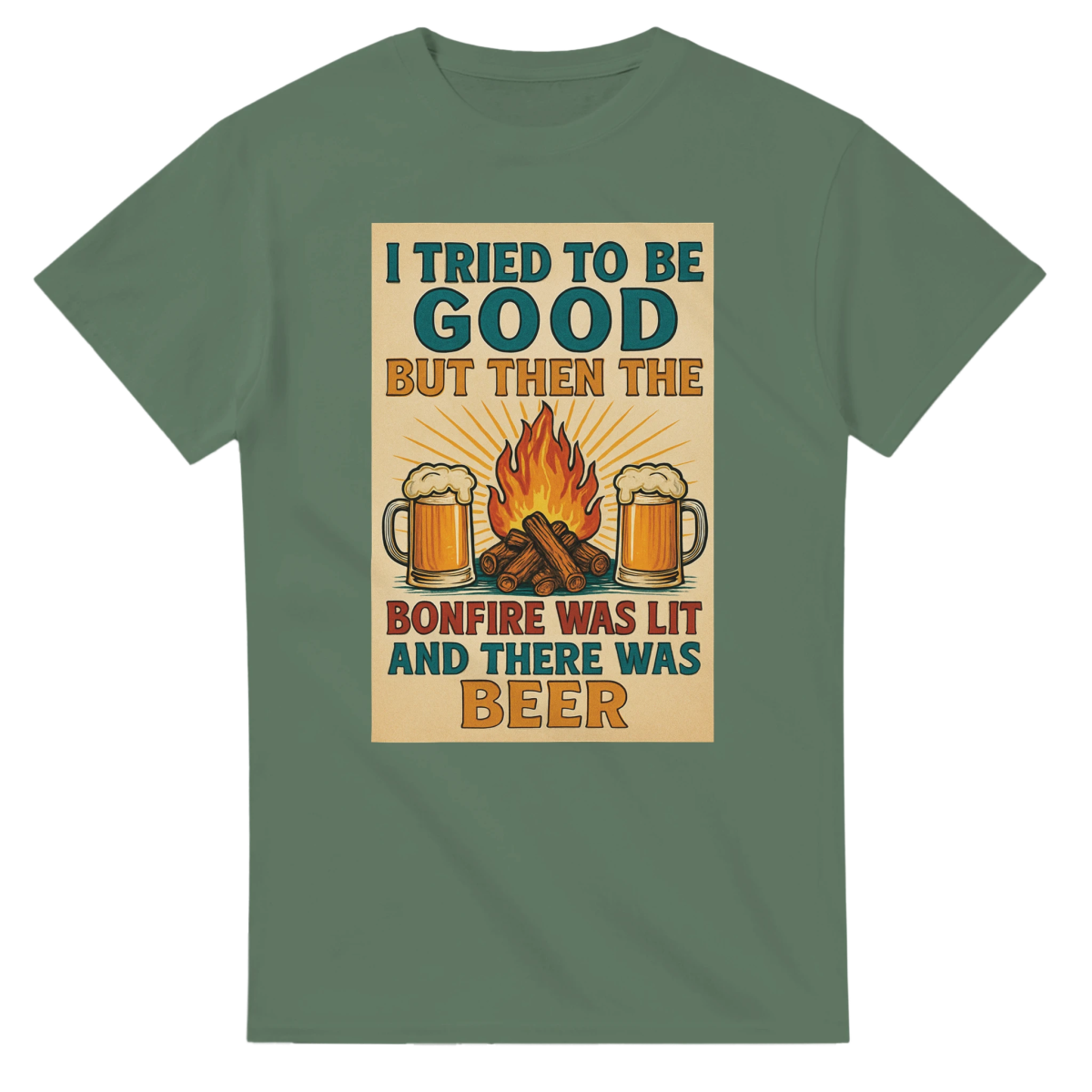 I Tried To Be Good Heavyweight Cotton T-Shirt – Classic Fit Casual Wear - Authentic Patriot