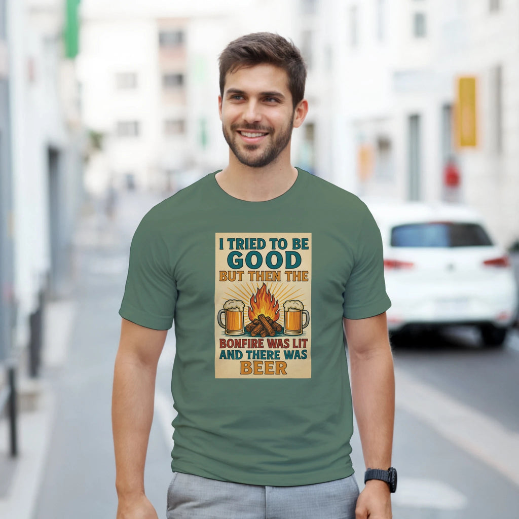 I Tried To Be Good Heavyweight Cotton T-Shirt – Classic Fit Casual Wear - Authentic Patriot