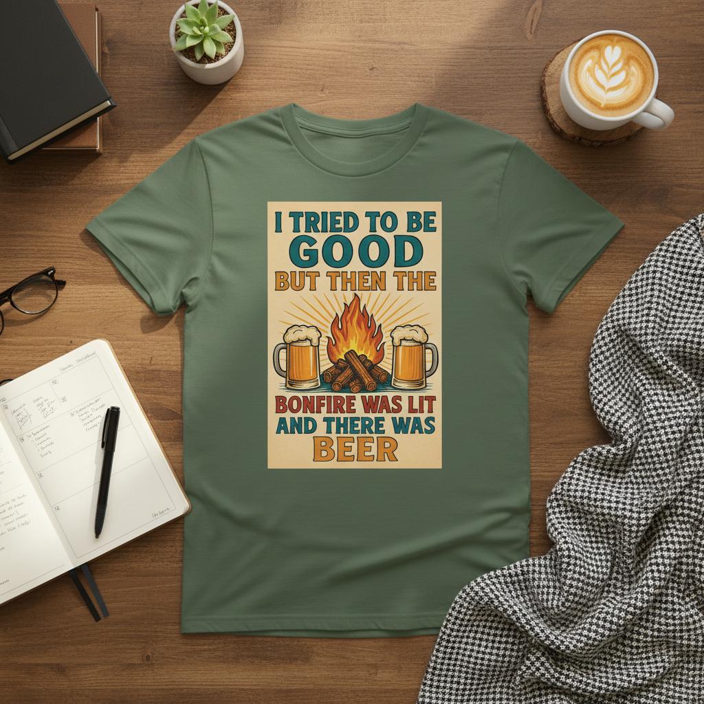 I Tried To Be Good Heavyweight Cotton T-Shirt – Classic Fit Casual Wear - Authentic Patriot