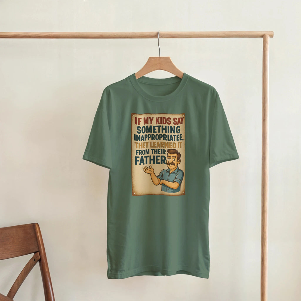 If My Kids Say Something – Classic Fit Heavyweight Cotton T-Shirt - Authentic Patriot