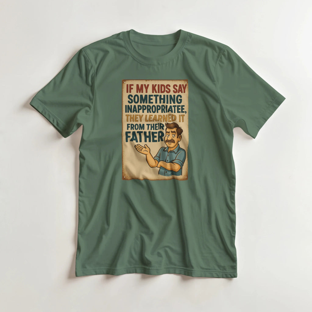 If My Kids Say Something – Classic Fit Heavyweight Cotton T-Shirt - Authentic Patriot