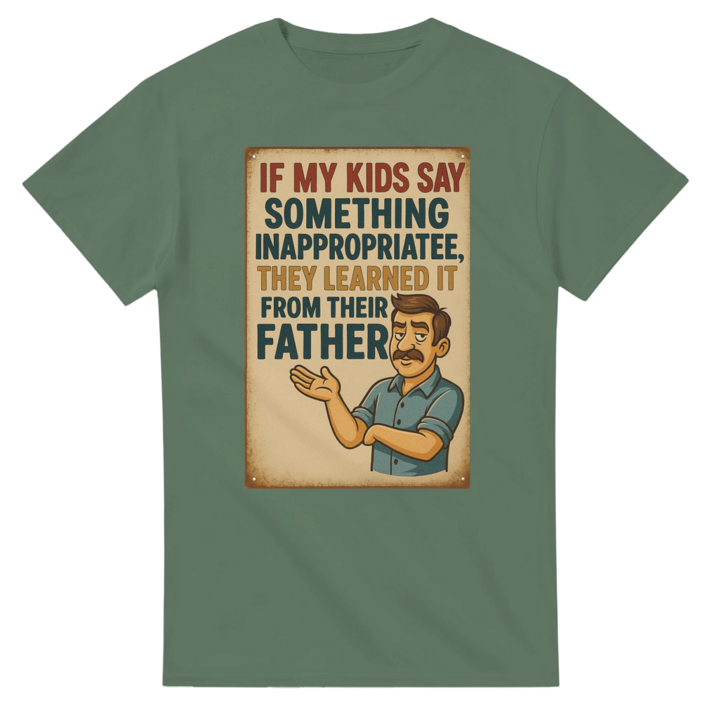 If My Kids Say Something – Classic Fit Heavyweight Cotton T-Shirt - Authentic Patriot