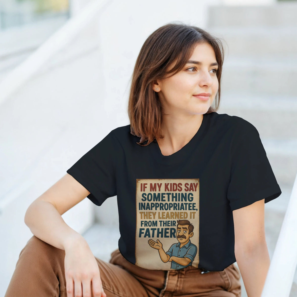 If My Kids Say Something – Classic Fit Heavyweight Cotton T-Shirt - Authentic Patriot