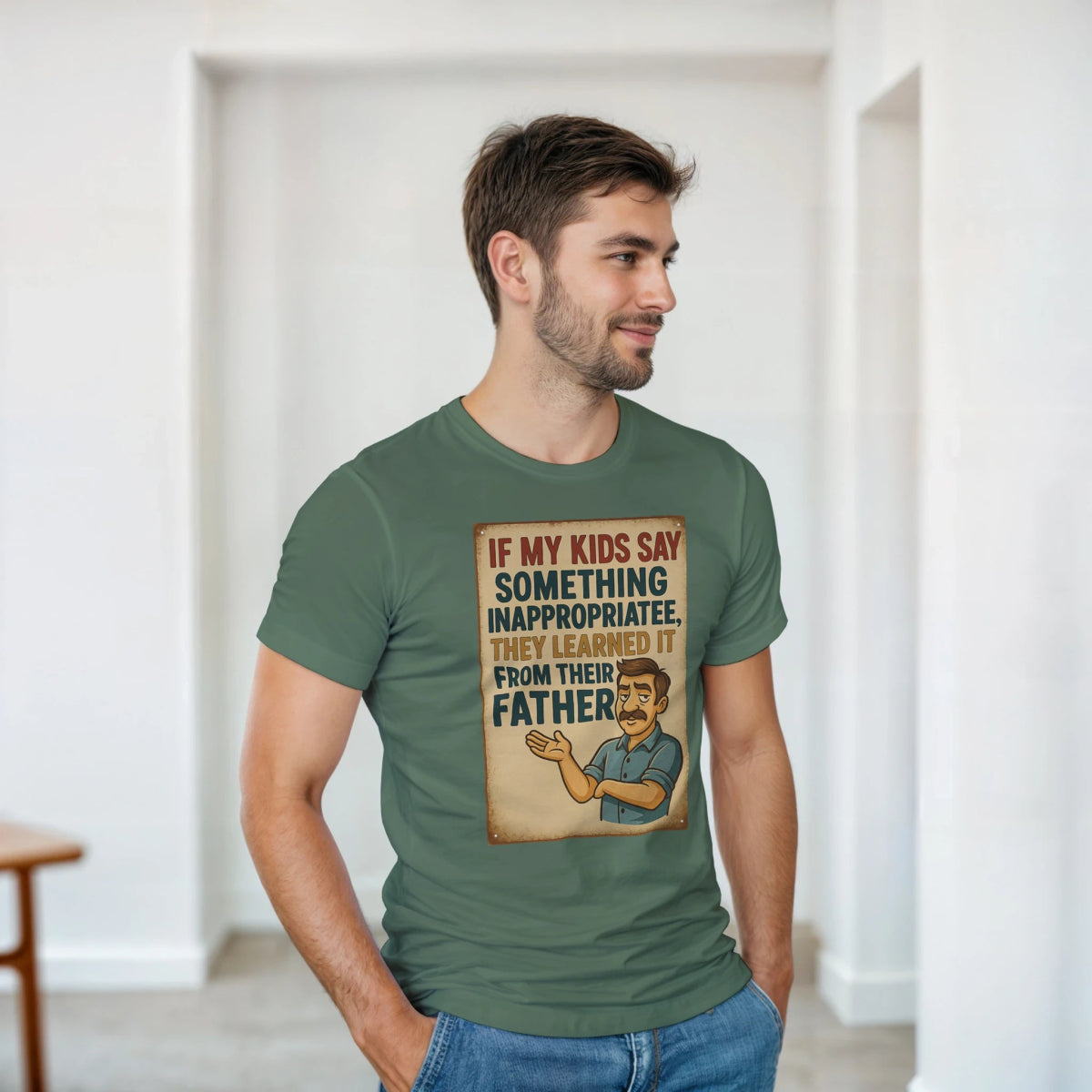 If My Kids Say Something – Classic Fit Heavyweight Cotton T-Shirt - Authentic Patriot