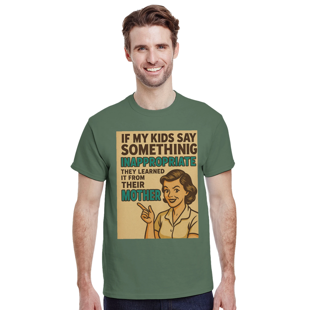 If My Kids Say Something Cotton T-Shirt – Classic Fit Durable Tee - Authentic Patriot