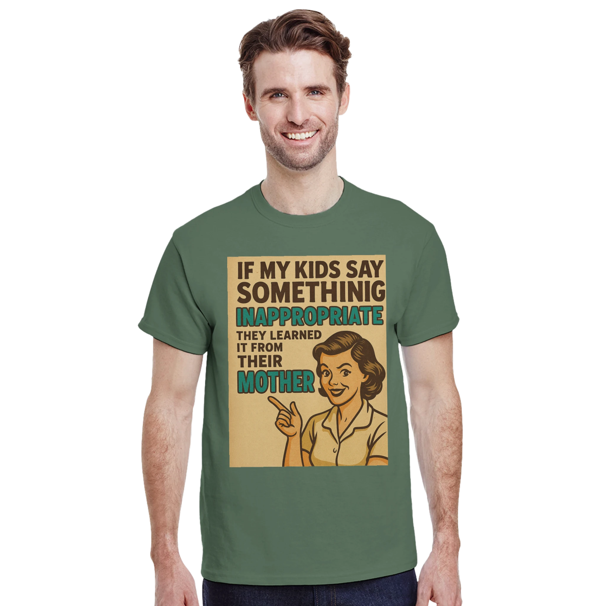 If My Kids Say Something Cotton T-Shirt – Classic Fit Durable Tee - Authentic Patriot