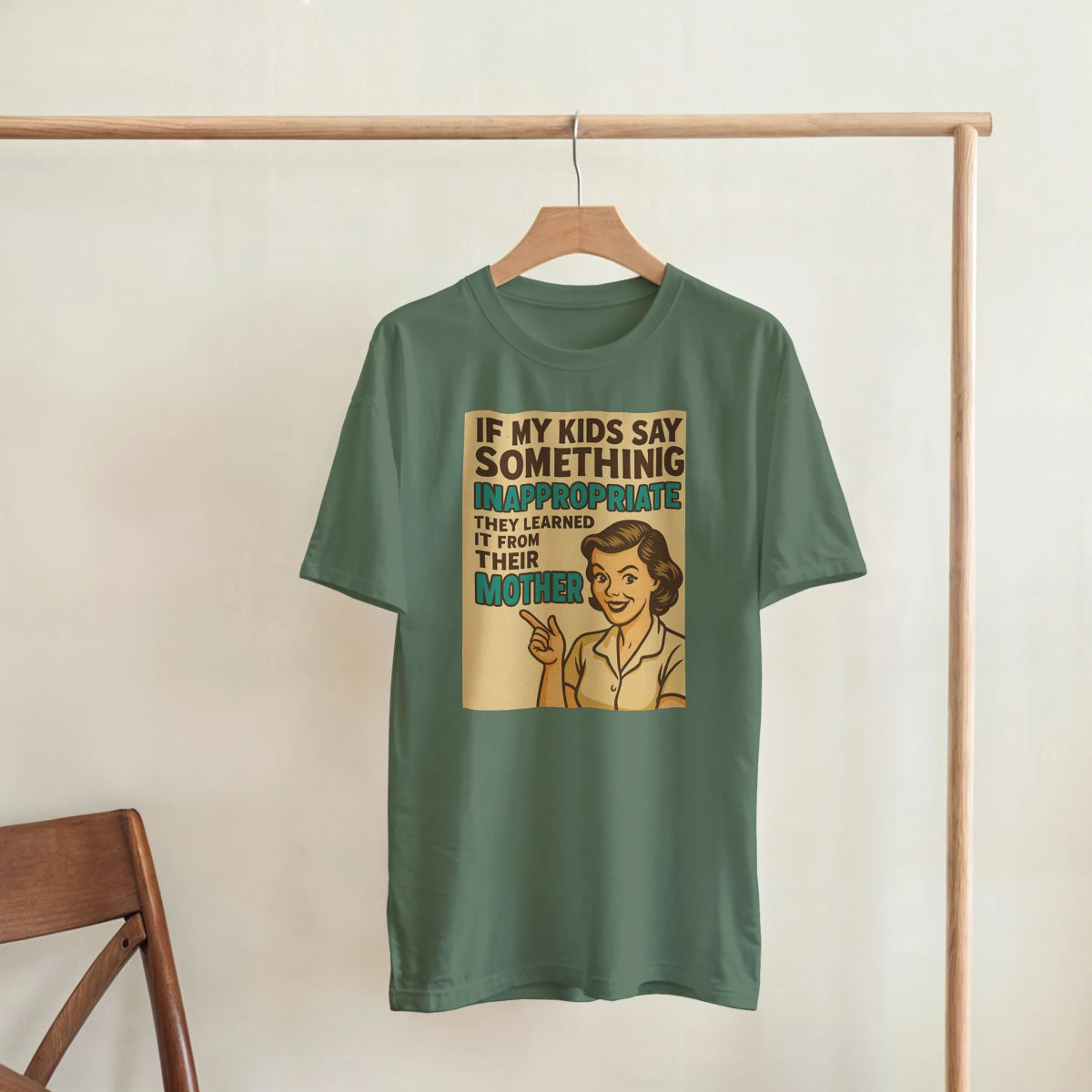 If My Kids Say Something Cotton T-Shirt – Classic Fit Durable Tee - Authentic Patriot