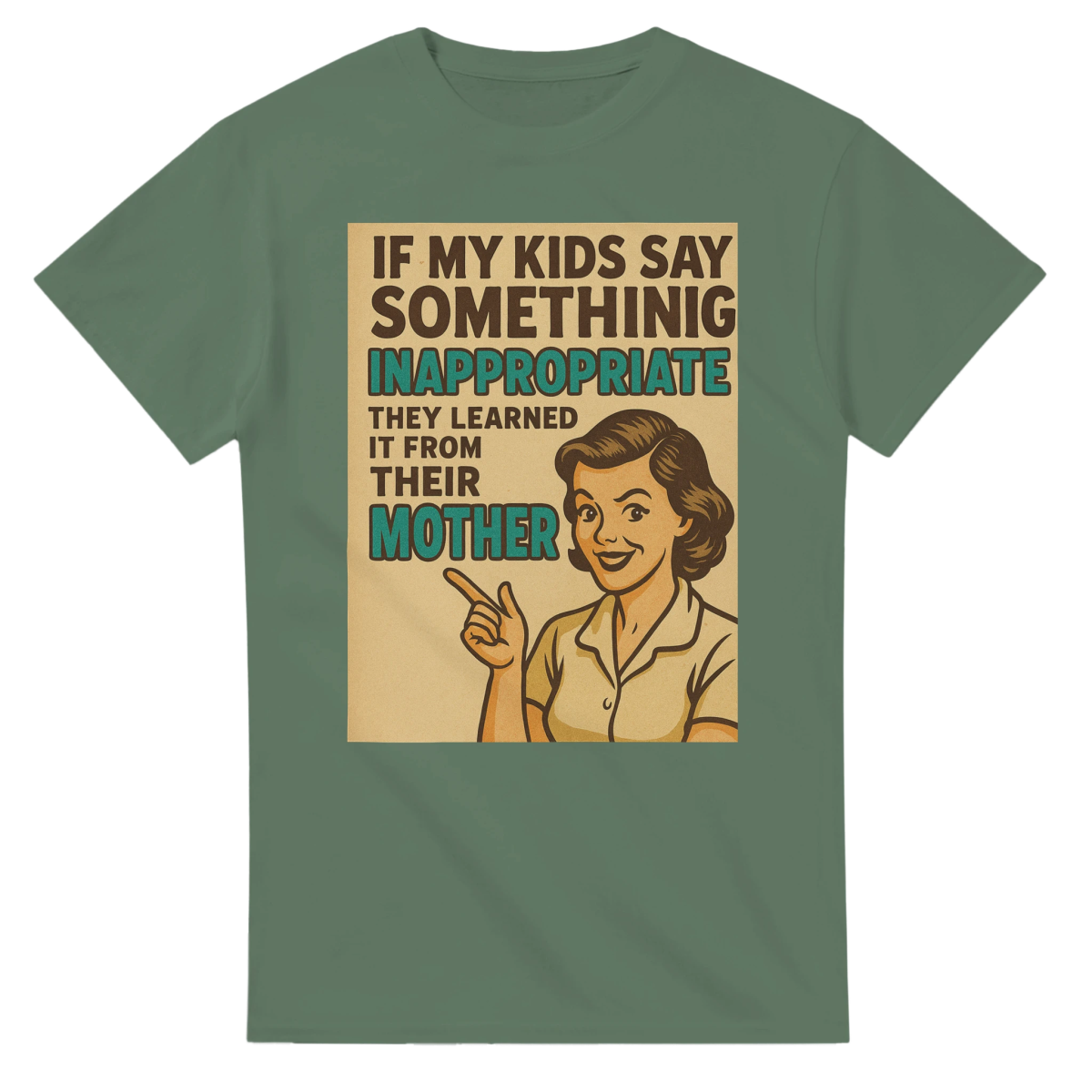 If My Kids Say Something Cotton T-Shirt – Classic Fit Durable Tee - Authentic Patriot