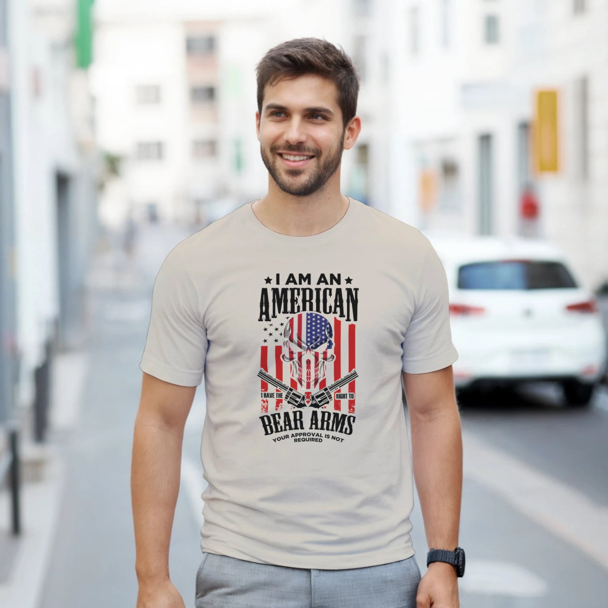 I'm an American Heavyweight Cotton T-Shirt – Classic Fit Casual Wear - Authentic Patriot