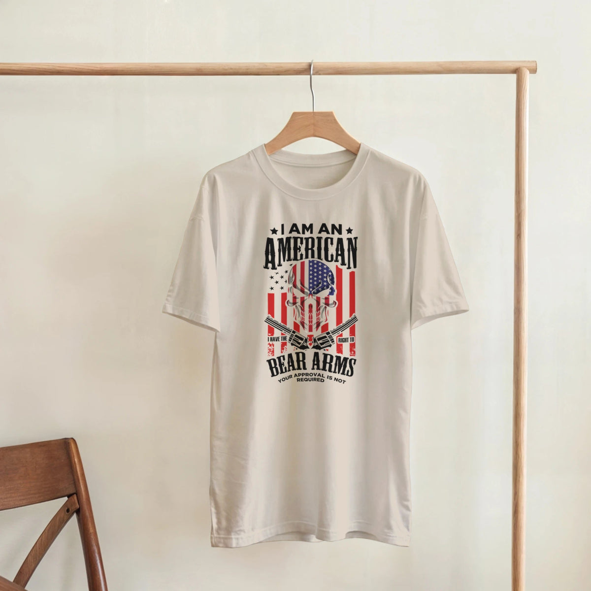 I'm an American Heavyweight Cotton T-Shirt – Classic Fit Casual Wear - Authentic Patriot
