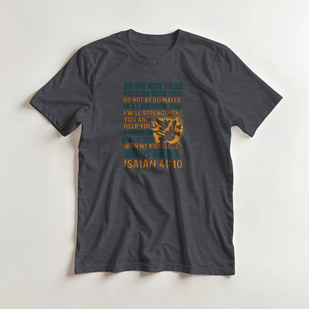 Inspirational T-Shirt - So Do Not Fear For I Am With You Design - Authentic Patriot