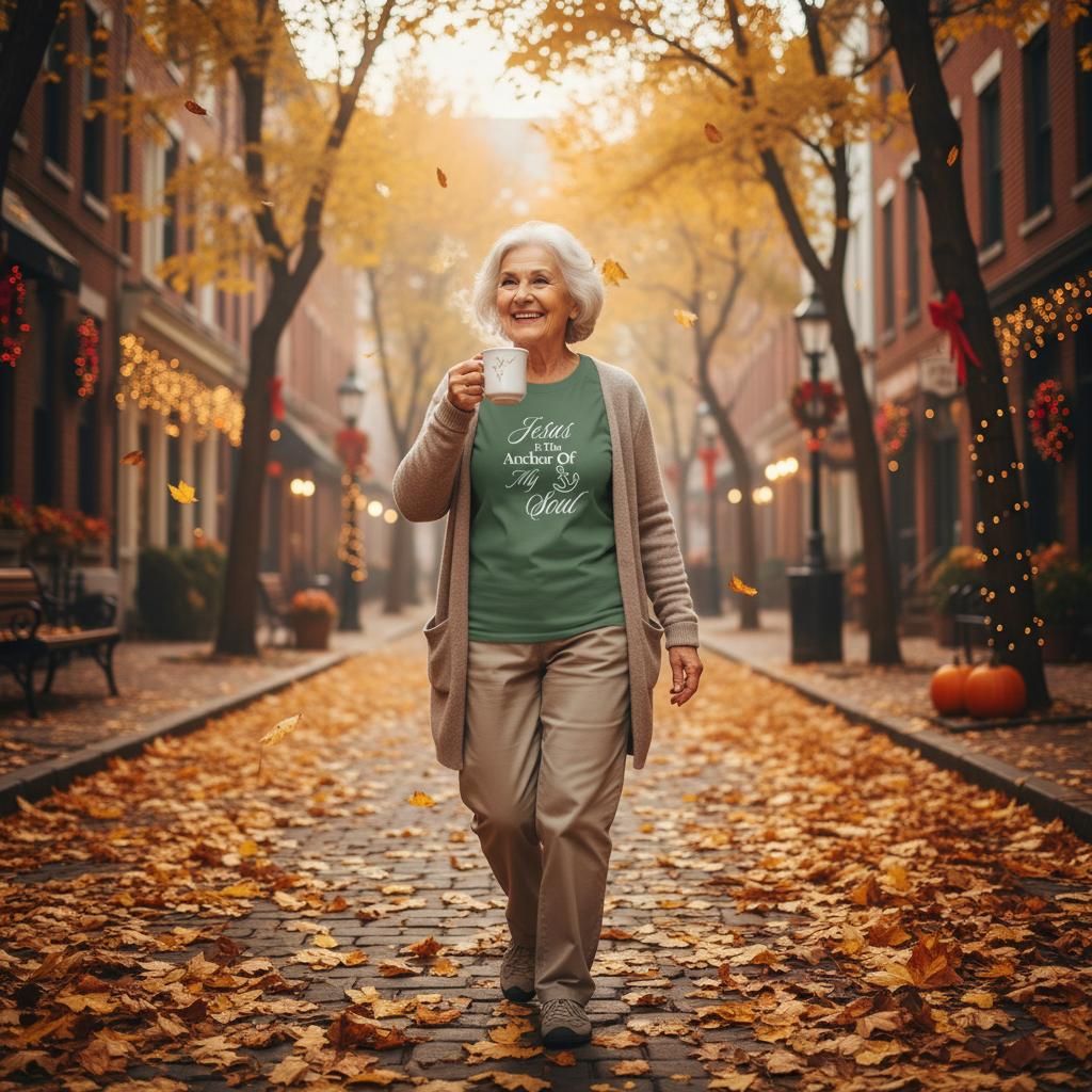 Jesus Is The Anchor Of My Soul Heavyweight Cotton T-Shirt – Classic Fit Casual Wear - Authentic Patriot