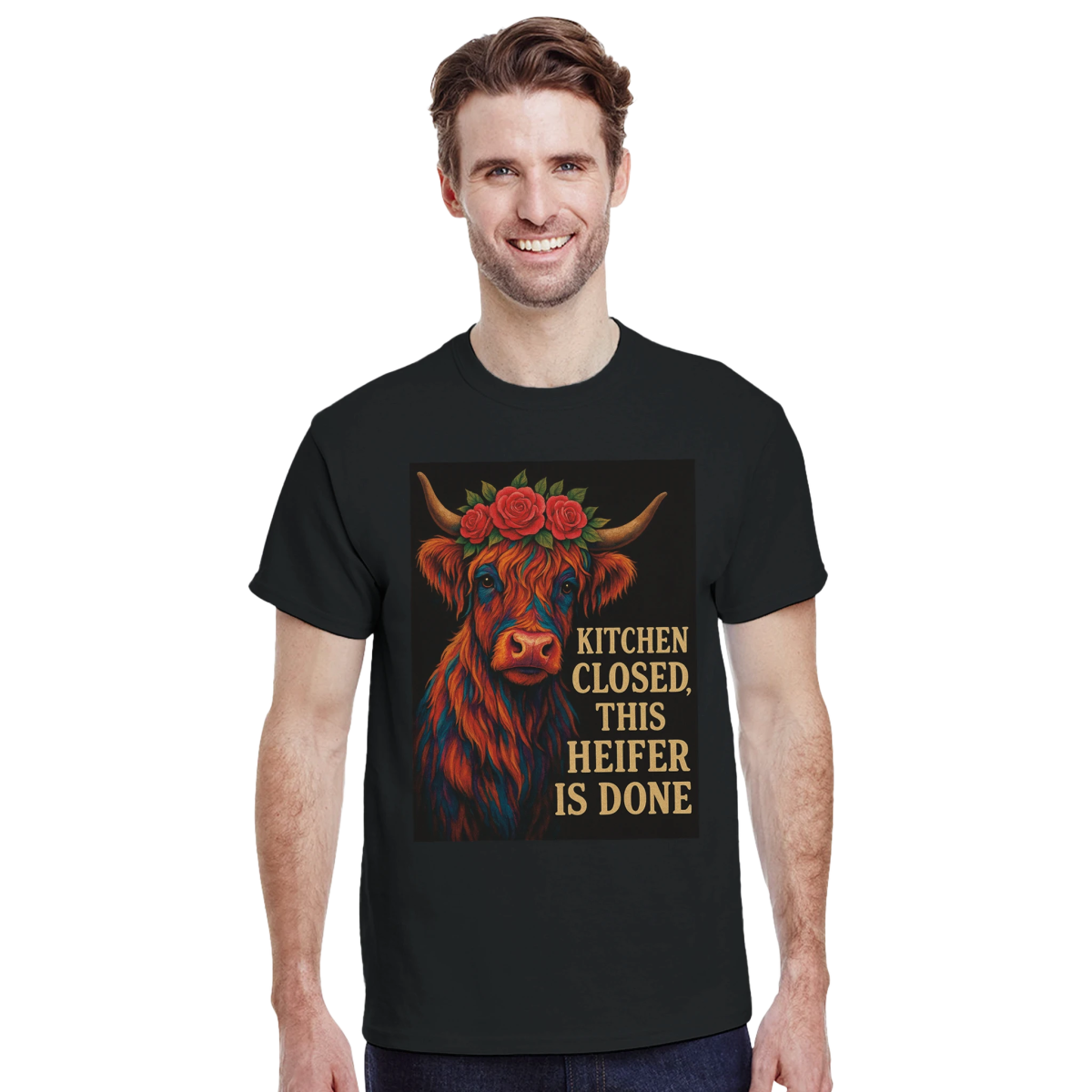 Kitchen Closed This Heifer Is Done T-Shirt – Durable Cotton Classic Fit - Authentic Patriot