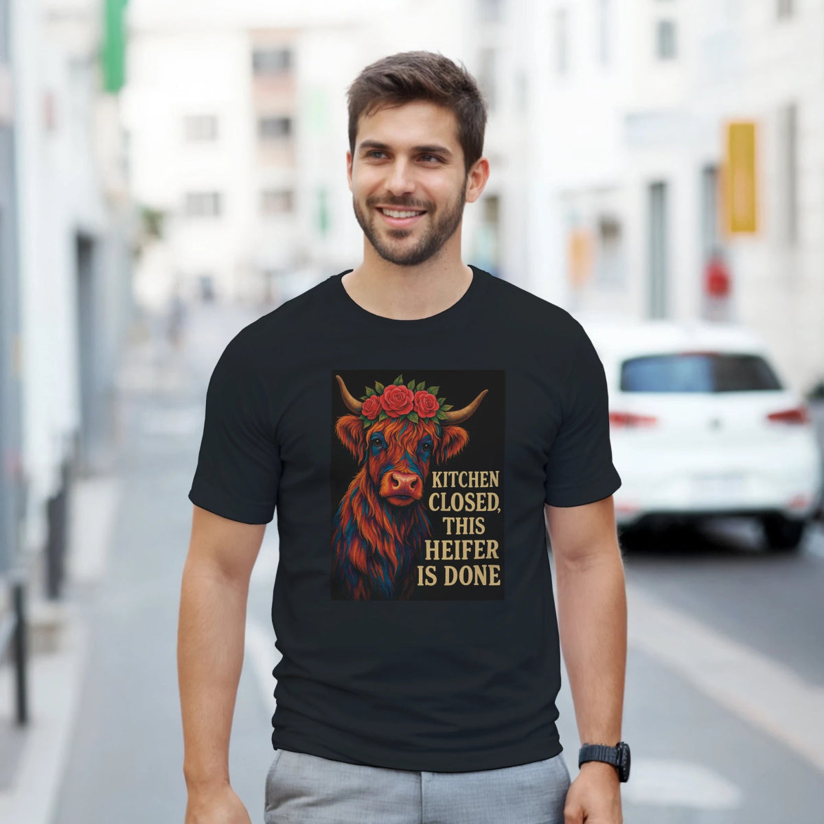 Kitchen Closed This Heifer Is Done T-Shirt – Durable Cotton Classic Fit - Authentic Patriot