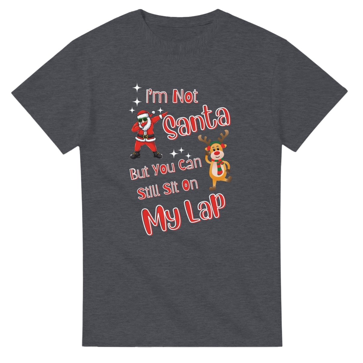 Playful Cotton T-Shirt – I'm Not Santa but You Can Still Sit on My Lap - Authentic Patriot