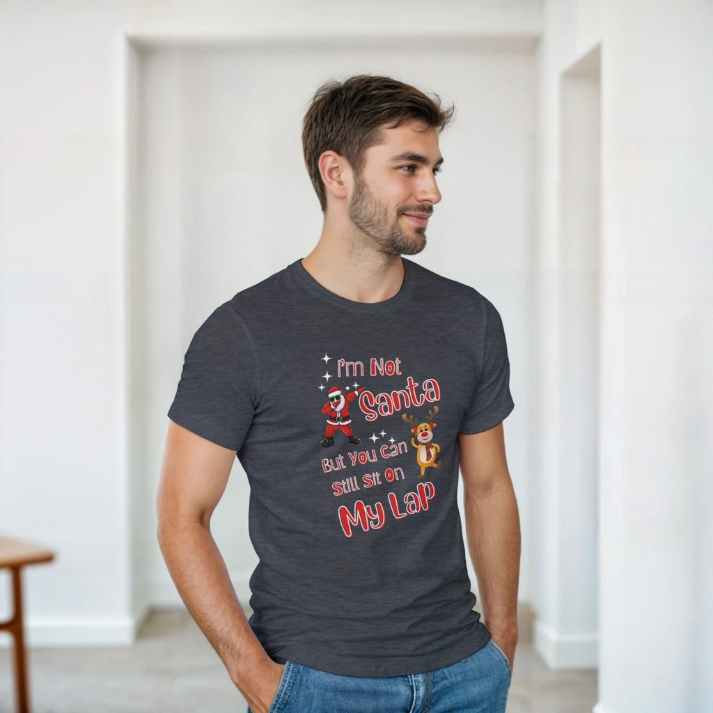 Playful Cotton T-Shirt – I'm Not Santa but You Can Still Sit on My Lap - Authentic Patriot
