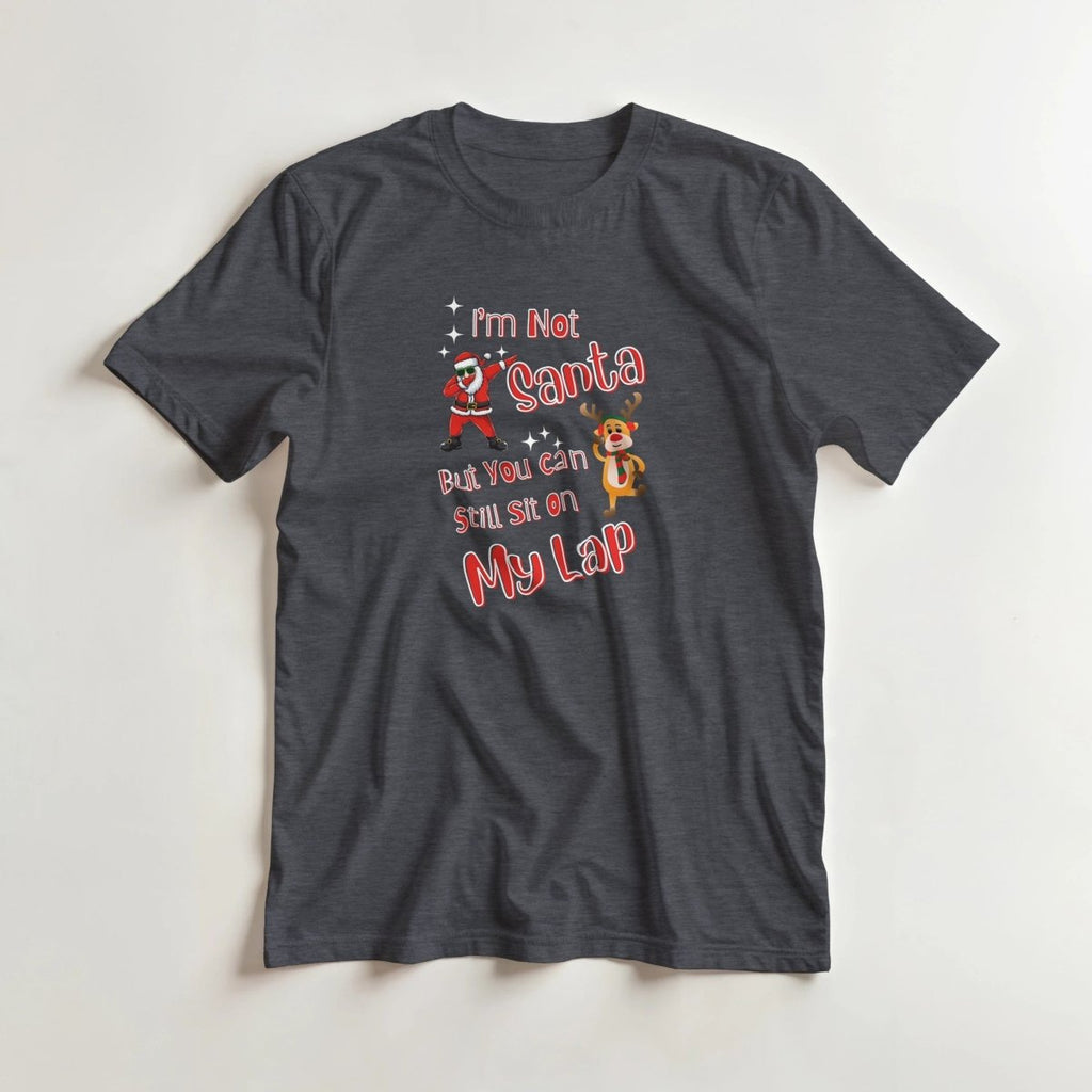 Playful Cotton T-Shirt – I'm Not Santa but You Can Still Sit on My Lap - Authentic Patriot