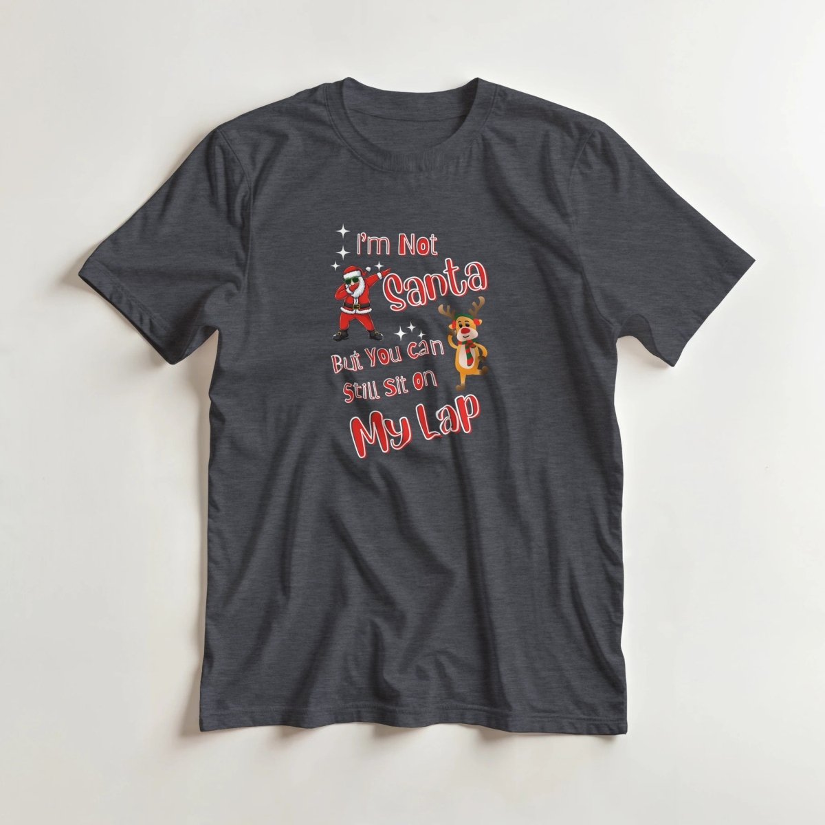 Playful Cotton T-Shirt – I'm Not Santa but You Can Still Sit on My Lap - Authentic Patriot