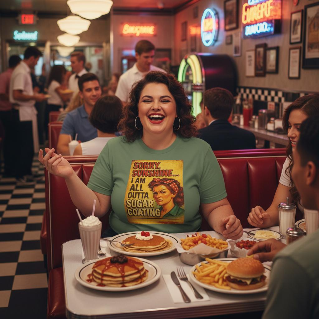 Sorry Sunshine I Am All Outta Sugar Coating T-Shirt – Classic Fit Cotton Tee - Authentic Patriot