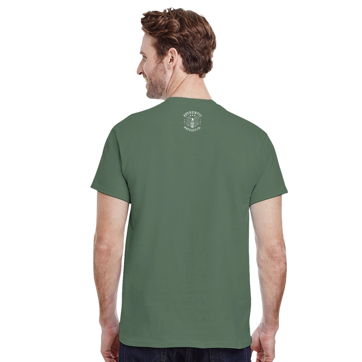 Stand Strong For The USA Heavyweight Cotton T-Shirt – Classic Fit Casual Wear - Authentic Patriot