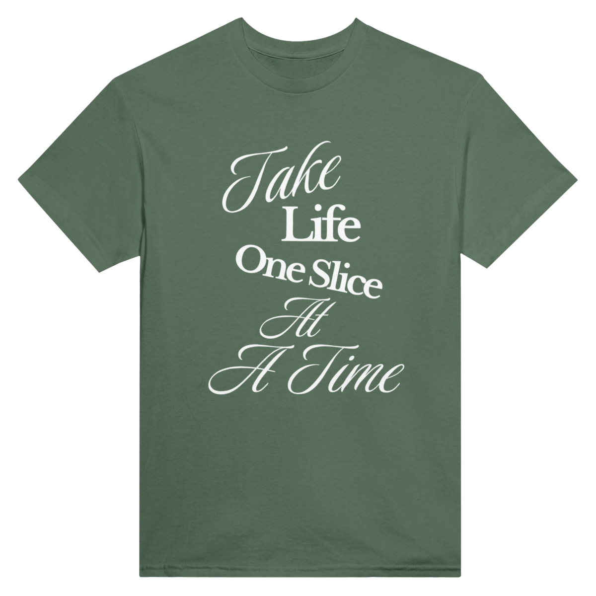 Take Life One Slice At A Time Heavyweight Cotton T-Shirt – Classic Fit - Authentic Patriot
