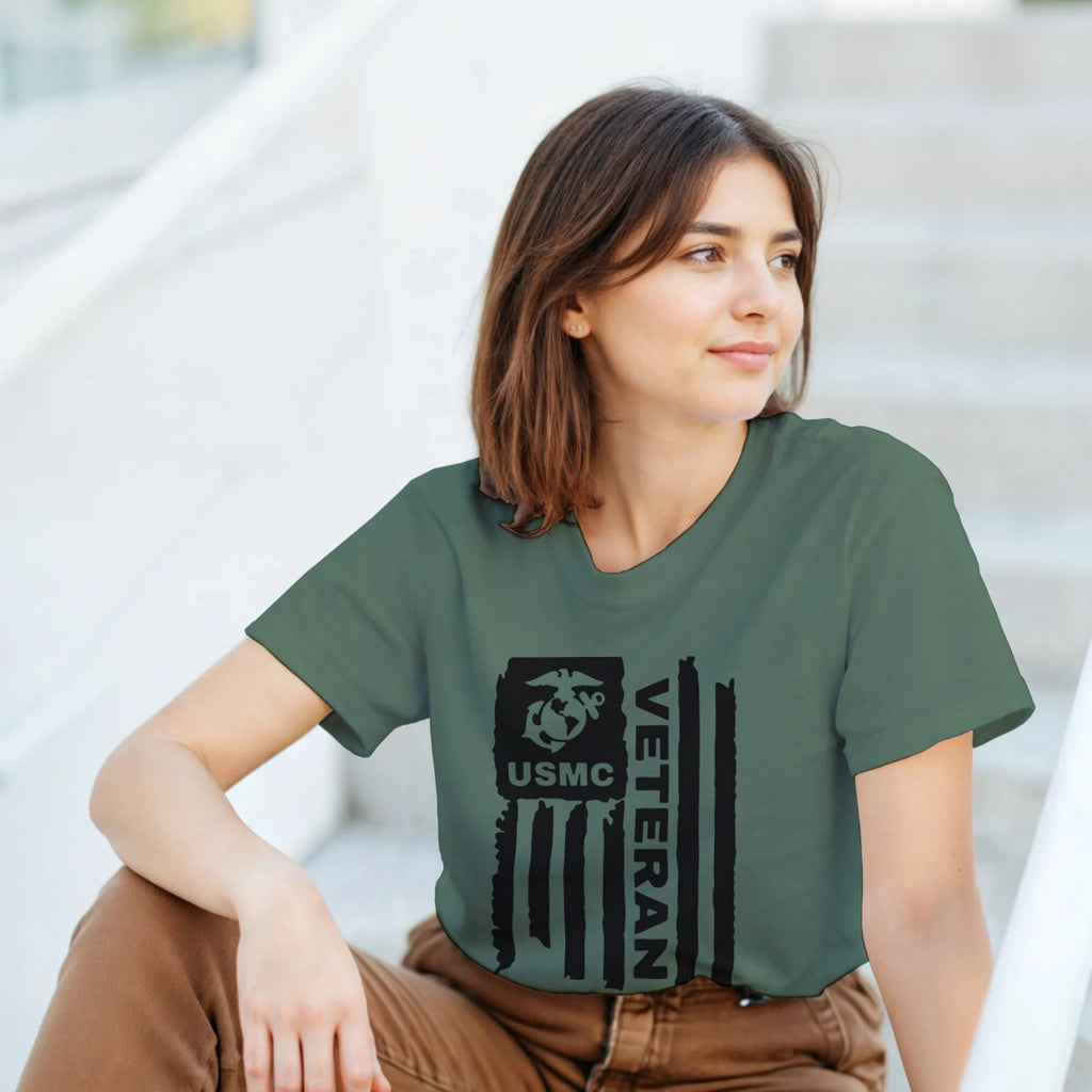 Veteran Heavyweight Cotton T-Shirt – Casual Fit & Durable Design - Authentic Patriot