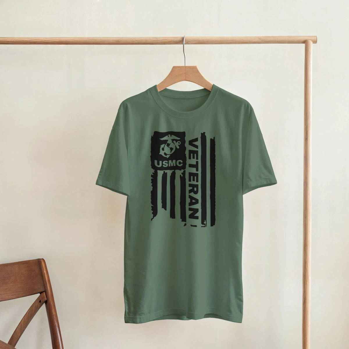 Veteran Heavyweight Cotton T-Shirt – Casual Fit & Durable Design - Authentic Patriot