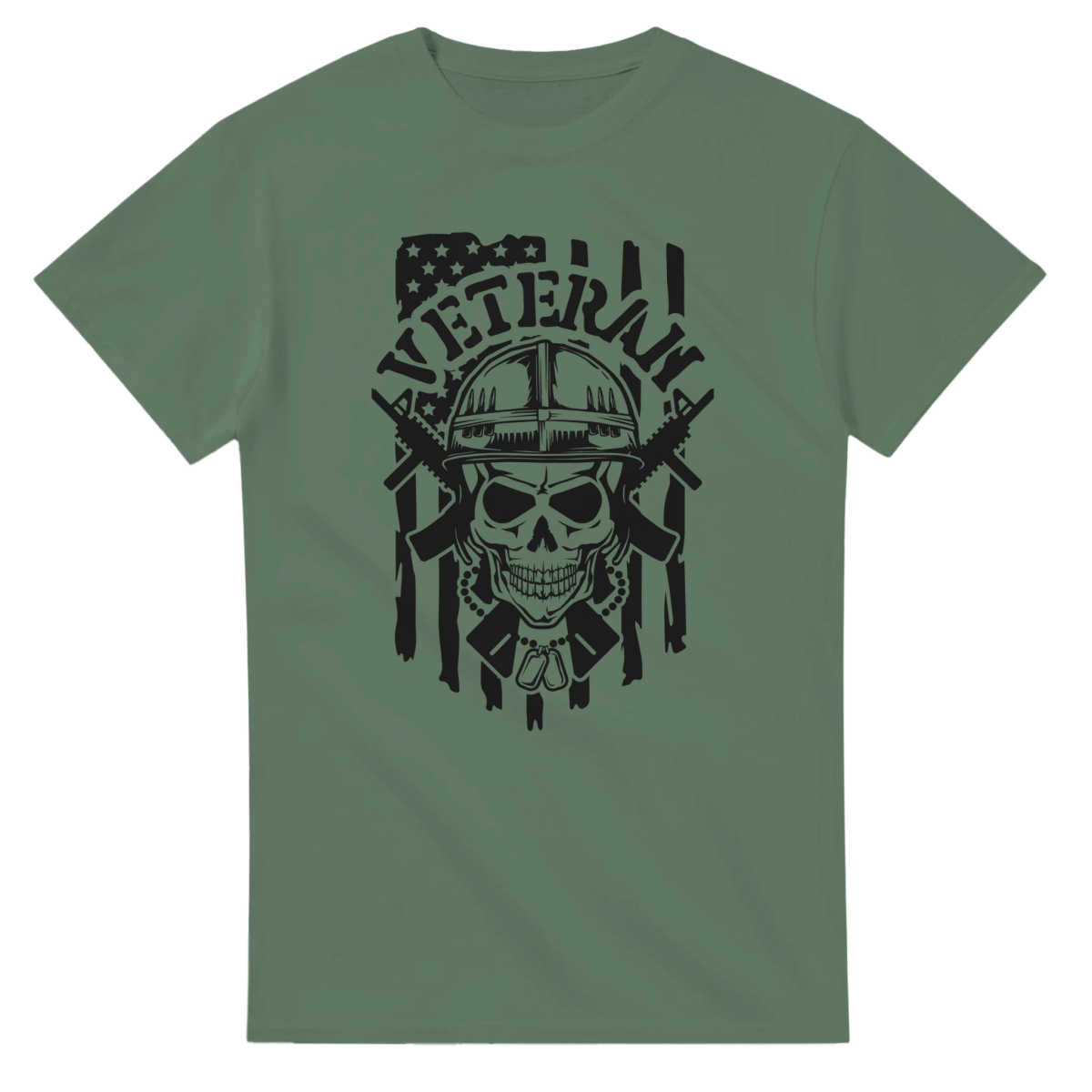 Veteran Tribute Heavyweight Cotton T-Shirt – Classic Fit Casual Wear - Authentic Patriot